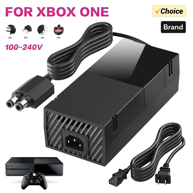 Pour XBox 360 One Console d'origine 220V alimentation adaptateur secteur chargeur-câble de chargement Compatible ue/US/UK Consoles de jeu