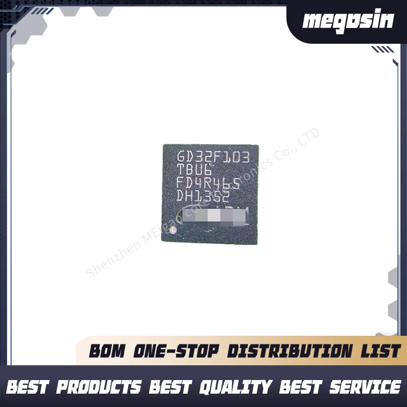 5pcs/lot GD32F103TBU6 GD32F103 QFN36 Microcontroller chip