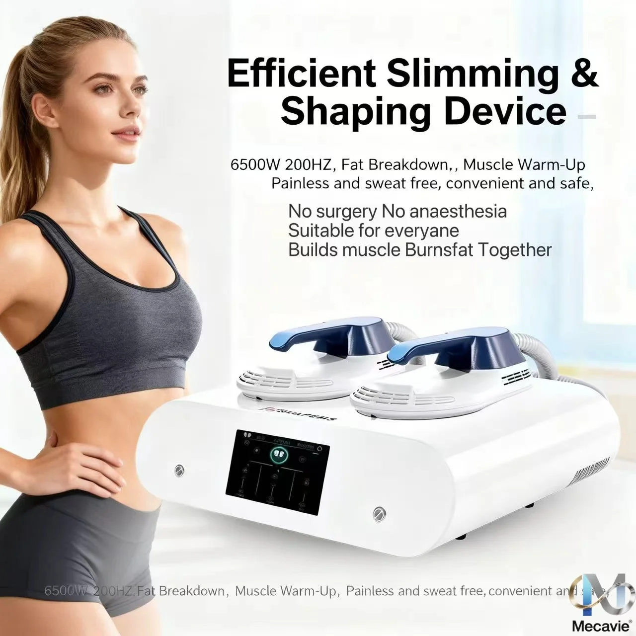 EMS RF  6500W Radio Frequency Body Sculpting Device Professional Muscle Stimulation Fat Burning Body Contouring Slimming Too