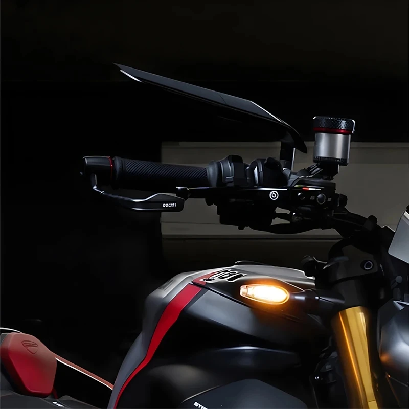 Motorrad CNC Windflügel-Rückspiegel mit CBR-Logo Universeller Motorrad-Seitenspiegel – Detail 2