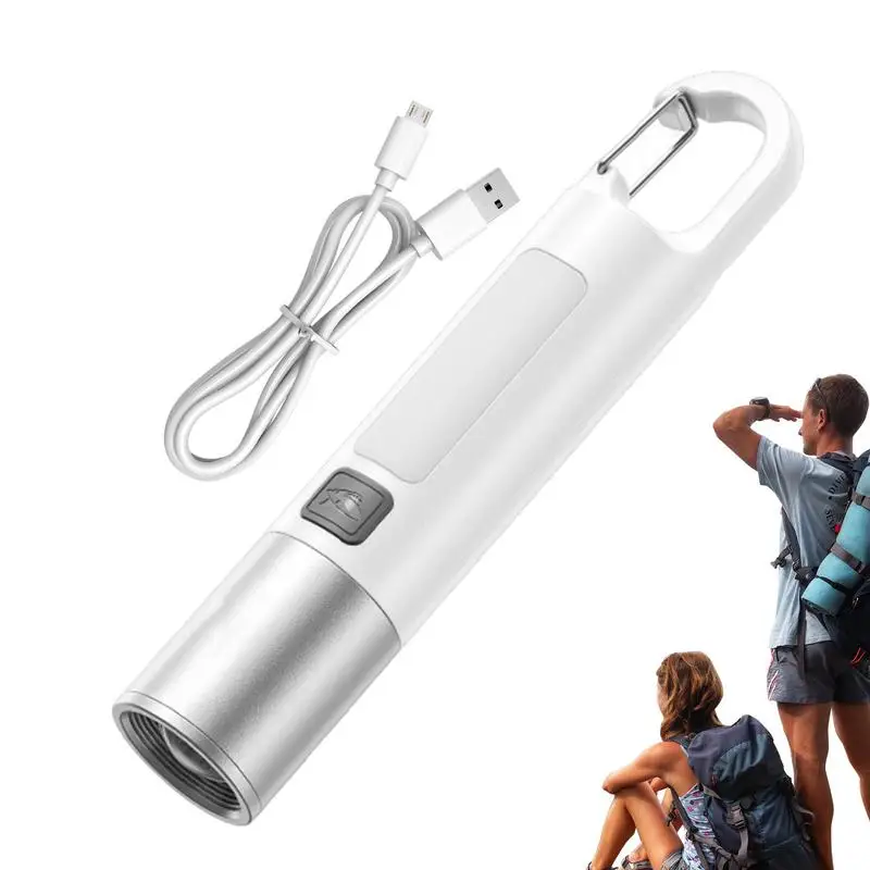 

Фонарик для кемпинга, многофункциональные фонарики, перезаряжаемые через USB яркие фонарики, портативный крючок с высоким люменом и боковым освещением