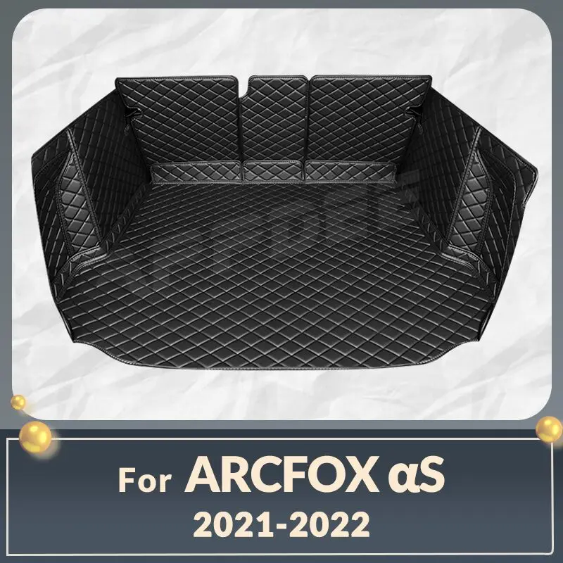 

Auto Full Coverage Trunk Mat For ARCFOX αS 2021 2022 Leather Car Boot Cover Pad Cargo Liner Interior Protector Accessories