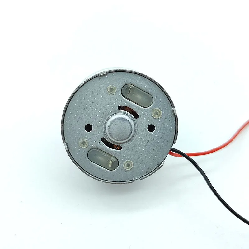 RF-300 DC 3V 6V 9V 12V 7000RPM Mini wyciszenie 24mm silnik z okrągłym wrzecionem szczotka metalowa szlachetnego DIY Model zabawkowy energii słonecznej