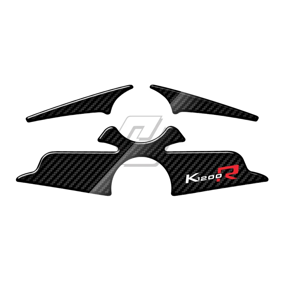 3D Carbon-look Upper Triple Yoke Defender for BMW K1200R Sport Version UP To 2010