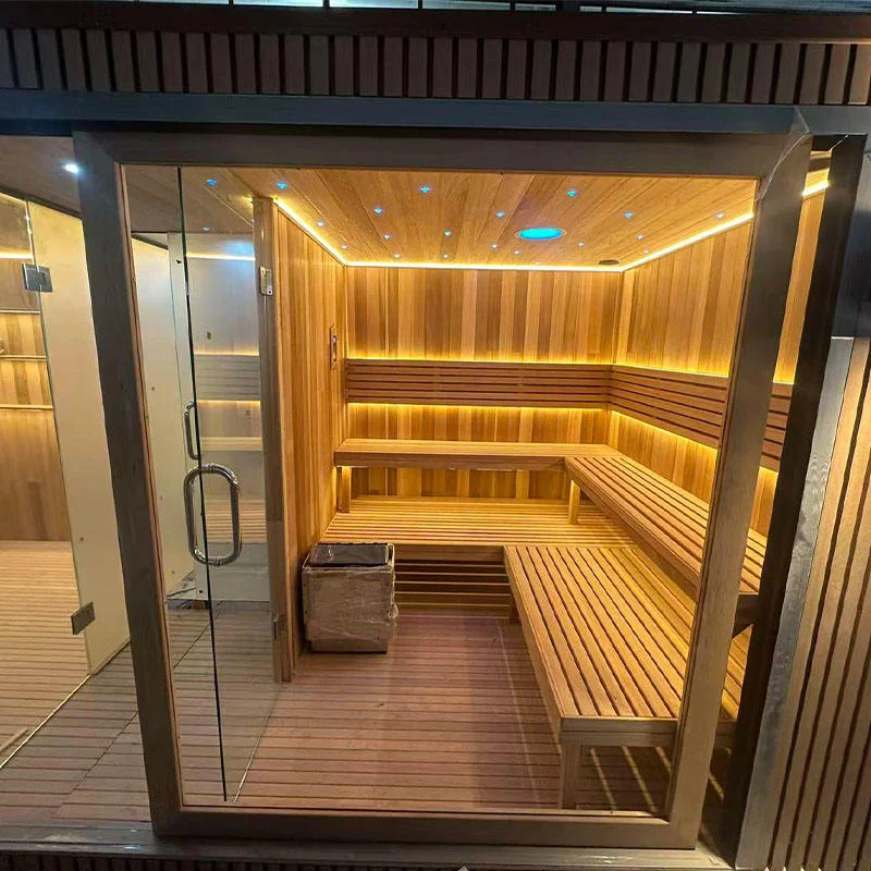 Multiple Person Indoor Far Infrared Sauna Room, Solid Wood Home Sauna Cabin, Factory Direct Price