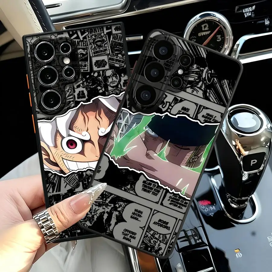 Anime Ones Pieces Luffy Case for Samsung Galaxy S26 S21 S20 FE S25 Ultra S23 FE S22 S24 Plus Note 20 Ultra 10+ Funda Back Phone