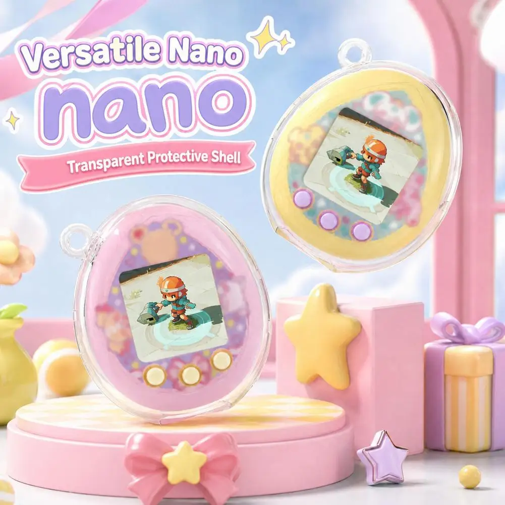 Clear Protective Case PC Shockproof Hard Cover Skin Anti-drop Replacement Shell for Tamagotchi Nano Accessories ﻿