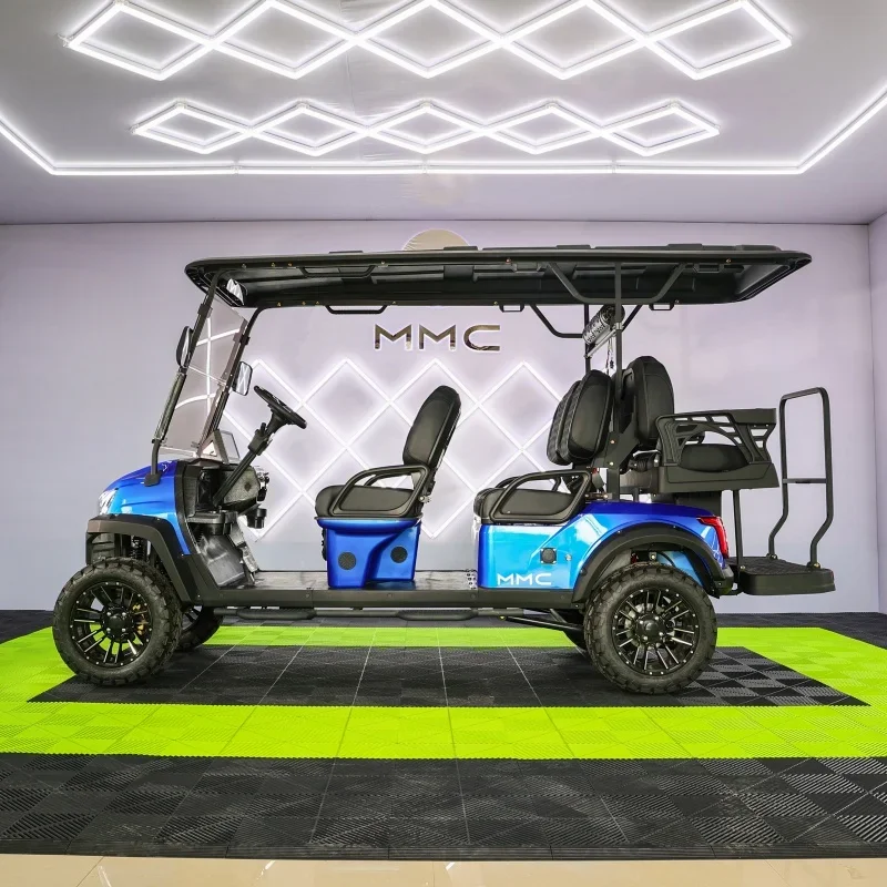 Custom 6 Passenger Electric Golf Cart Lithium Battery Golf Buggy for Resort Hotel Community and Campus Transportation