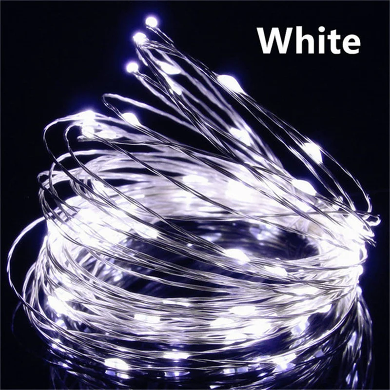 Usb Led Kerstverlichting Koperen Draad String 20M 200led Vakantie Buitenlamp Slinger Voor Kerstboom Bruiloft Feest Decoratie