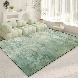 Light Luxury Green Decoration Rugs Living Room Abstract Carpets Home Sofa Area Foot Mat Washable Room Cloakroom Hallway Carpet