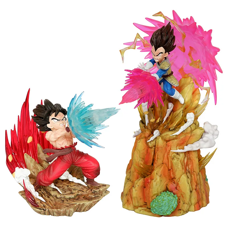 

Anime Dragon Ball Lg Vegeta Vs Son Goku Duel Of The Fates Heaven And Earth Waves Anime Scene Figurines Decorative Toy Gifts