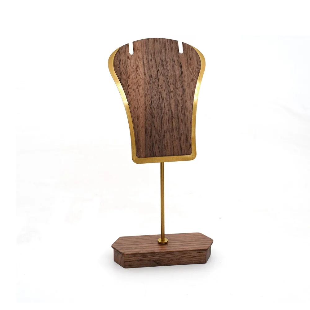

Copper and Wood Jewelry Display Stand Photography Props Simple Storage Rack Display Holder Earrings