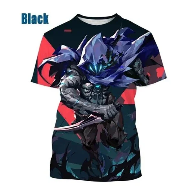 Game Valorant 3D Print T-Shirts Men Women Summer Fashion Casual Short Sleeve Cool T-shirt Harajuku Streetwear Unisex Clothing