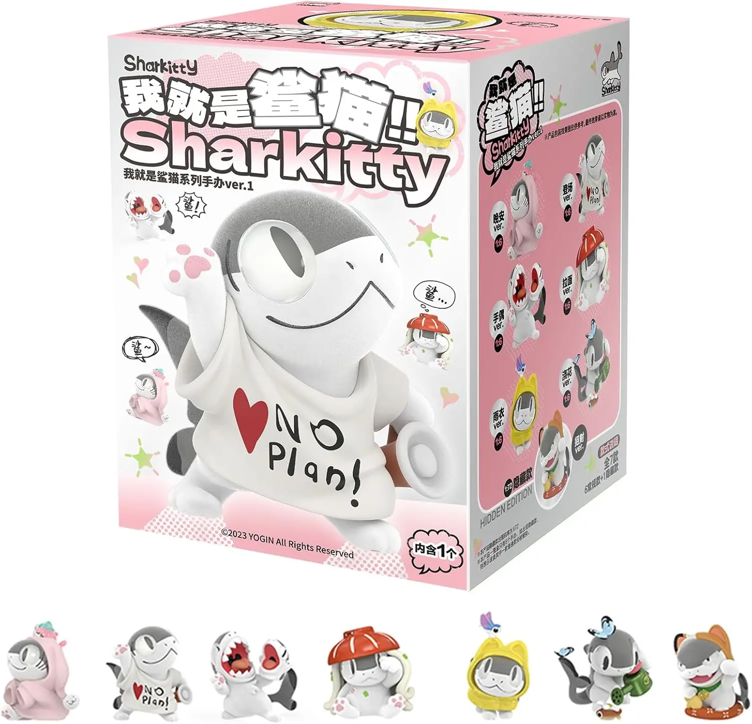 

Sharkitty I'm sharkitty ver.1, Blind Box Action Figure Collectible Toys, Home Decorations, Holiday Birthday Gifts Single Box
