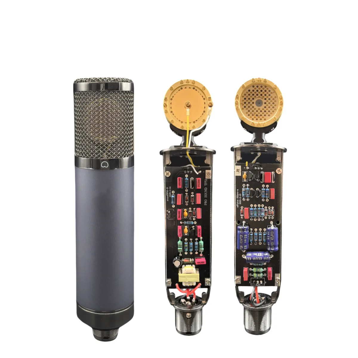 Professional TF51 large-diaphragm condenser microphone, 48V drive, recording studio, live streaming, singing microphone