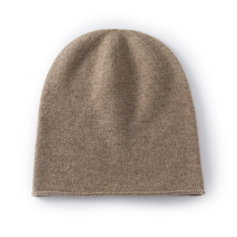 Simple Classic Pure 100% Wool Knitted Curling Heap Beanie Hat for Women and Men Male and Female High Quality for Autumn Winte, image 9
