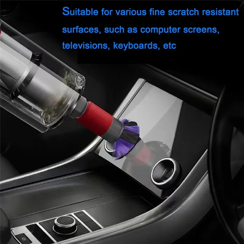 ABUS-pour Dyson V7 V8 V10 V11 V15 fixation sous vide brosse à poussière sans trace outil de fente Flexible pour les crevasses et les détails de voiture