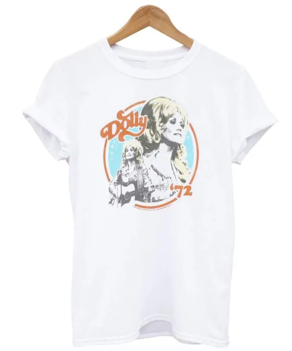 

Dolly Parton Dolly 72 White Men Short Sleeve Cotton T-Shirt A305