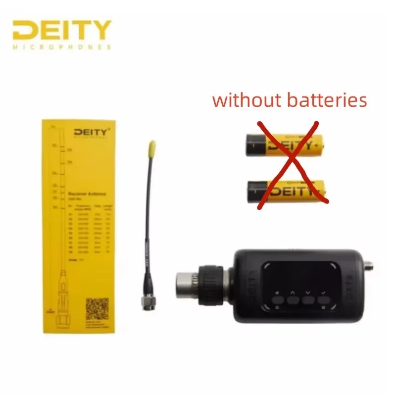 DEITY THEOS DXTX UHF Digital Wireless Transmitter and  DEITY D2RX Dual Channel Receiver with 32-bit float recording