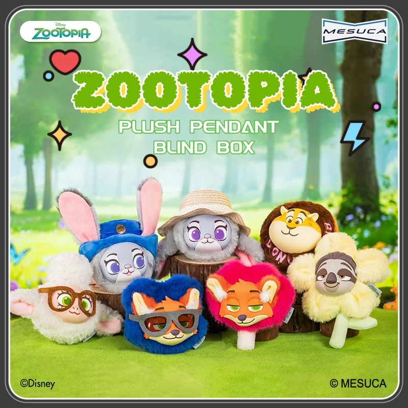 Disney Zootopia 2 Plush Blind Box Genuine Mystery Judy Hopps Nick Wilde Cute Toy Pendant Mini Keychain Surprise Gift Decoration