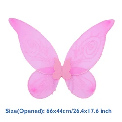 Children Butterfly Wings Dual-Wing Angel Fairy Princess Wings Elastic Bands Halloween Easter Theme Party Cosplay Costumes Props
