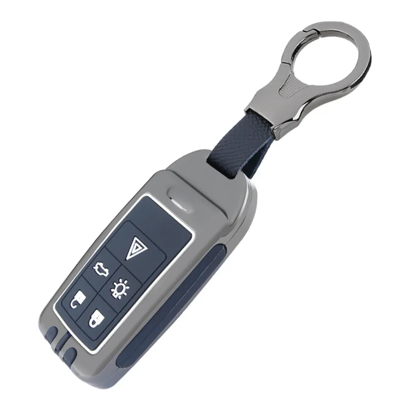 

Premium Zinc Alloy Key Cover Case for Volvo XC60/XC90/XC40/S90/S60/V90/V60 - Protective Key Fob Shell Key Bag Chain