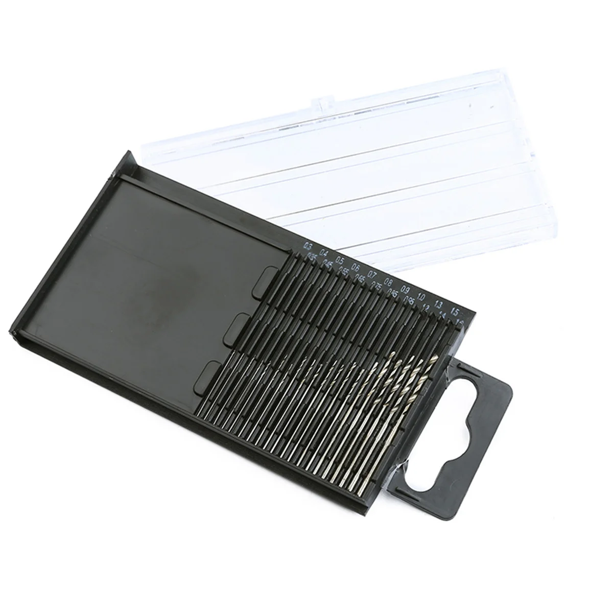 

20Pcs Mini Drill Bits Set Industrial Grade Hss Steel High Speed Durable Storage Case for Wood Metal Plastic Pcb