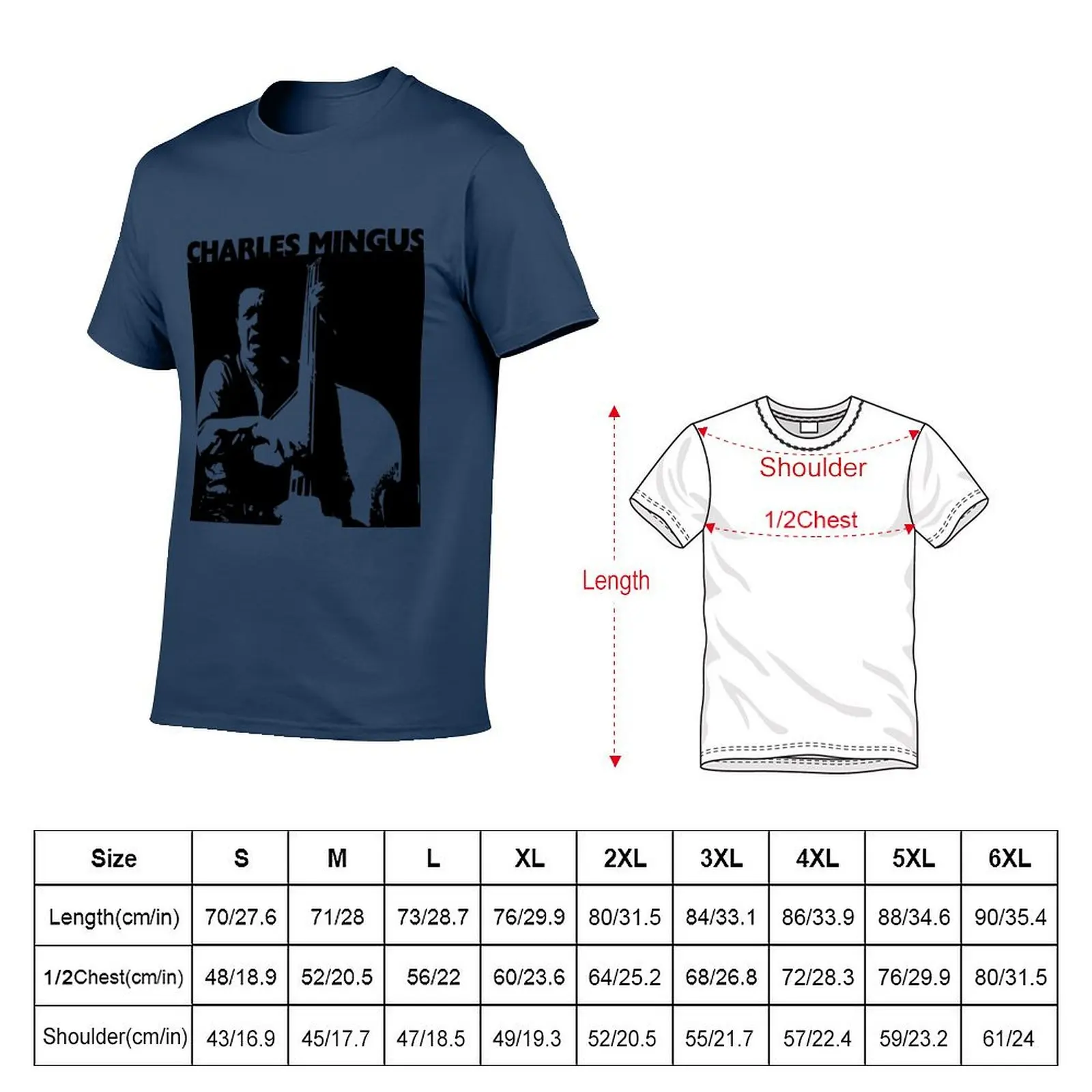 Charles Mingus 02 T-Shirt printed t shirts for man cotton t shirt man t shirts for man cotton funny T-Shirt