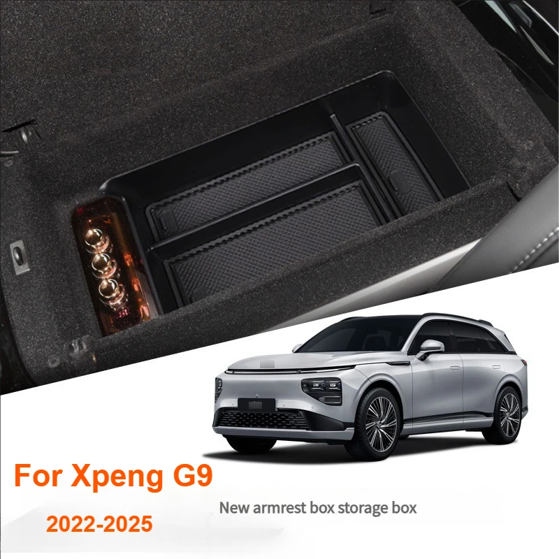 

For Xiaopeng Xpeng G9 2022-2025 Car Armrest Box Storage Box for Xiaopeng G9 Lower Center Console and Upper Center Storage Box