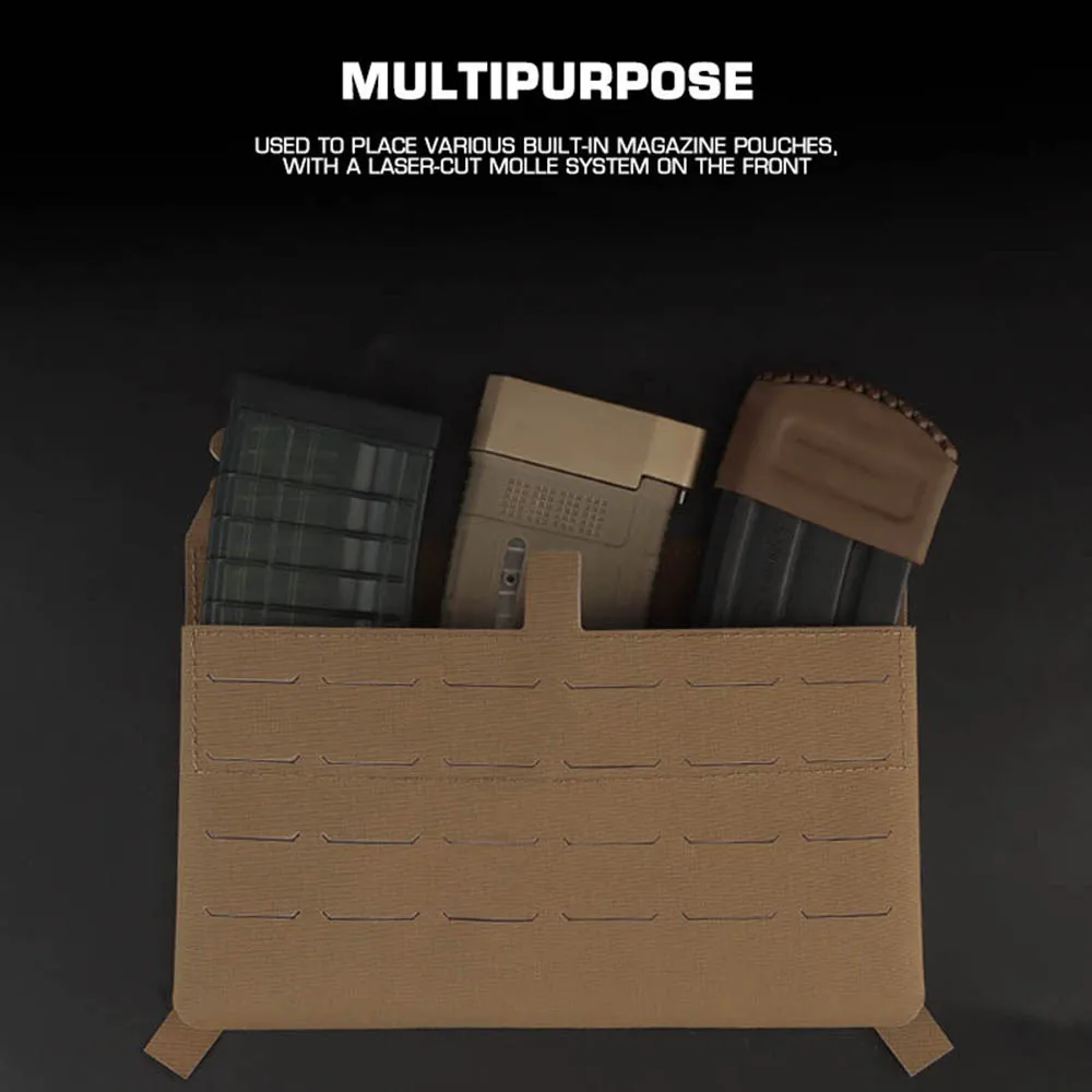 Chaleco táctico panel frontal con bolsa porta-cargadores y MOLLE - imagen 2