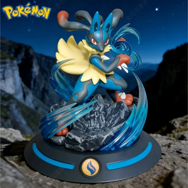 

Фигурка Pokemon Shining Moment серии Super Lucario, аниме, настольная сцена, декоративное украшение, детская игрушка, модель, подарок на день рождения