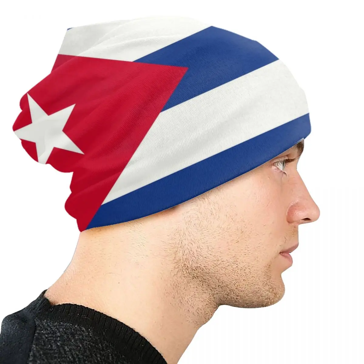 Cuba Cuban National Flag Skullies Beanies Caps Unisex Winter Warm Knitting Hat Hip Hop Adult Bonnet Hats Outdoor Ski Cap