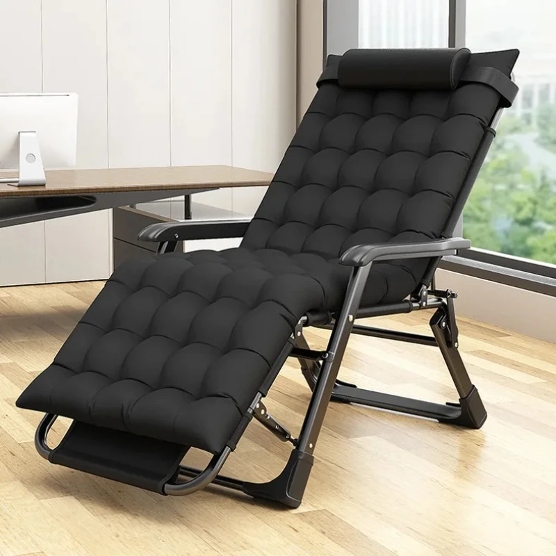 Silla plegable compacta: tumbona reclinable para el hogar/oficina, asiento de playa portátil, silla para siesta ajustable, relajación de viajes