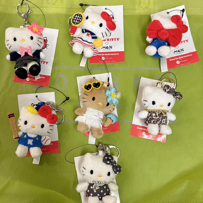 

Sanrio аниме периферийные устройства Hello Kitty серии маленький кулон милый мультфильм аниме персонаж плюшевая кукла украшение рюкзак игрушка-подвеска