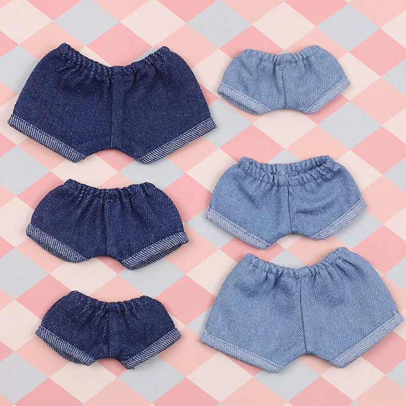 10/15/20cm Cotton Doll Clothes Dolls Accessories Shorts and Jeans Beautiful Exquisite Brithday Gift for Best Friend or Children