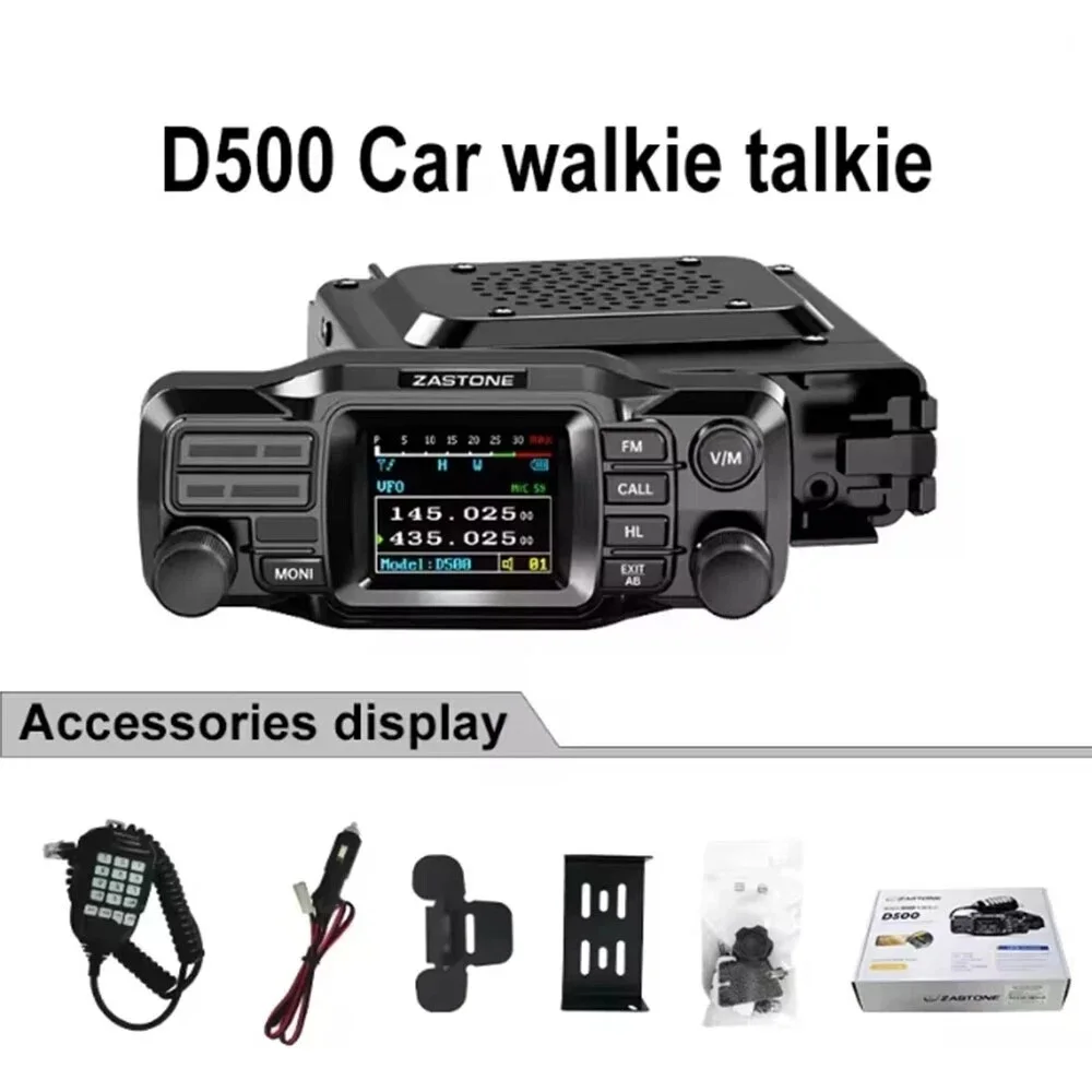 D500 Car-mounted Car Walkie Talkie UV Dual Band Mini Mobile Car Radio