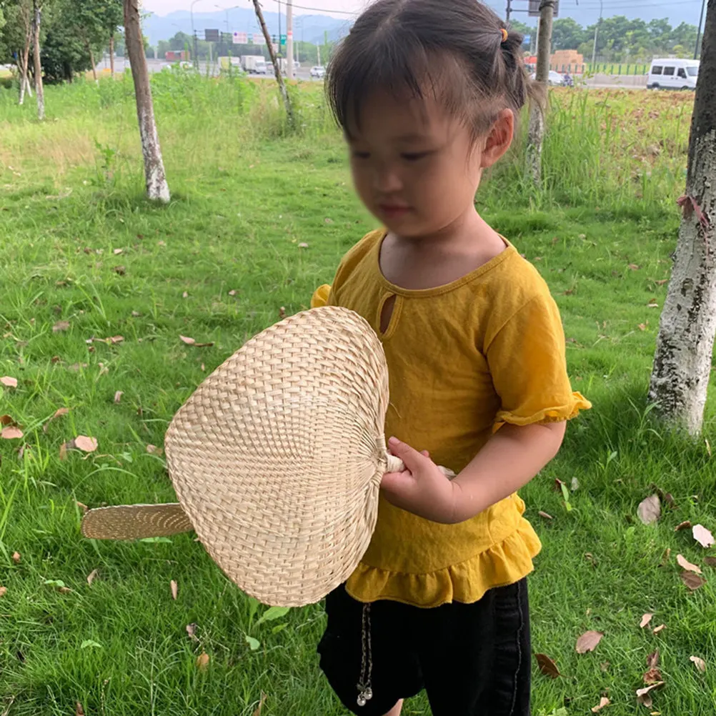 Portable Hand Fan Heart Shaped Spring Summer Cooling Durable Safe Long Time Use Travel Outing Essential Tool Glass Fan