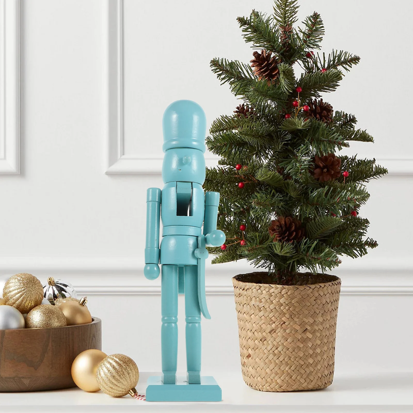 كسارة البندق الخشبية زينة عيد الميلاد لطيف سطح المكتب مهرجان زخرفة عيد الميلاد كسارات البندق لوازم الخشب الحرفية الشكل عطلة