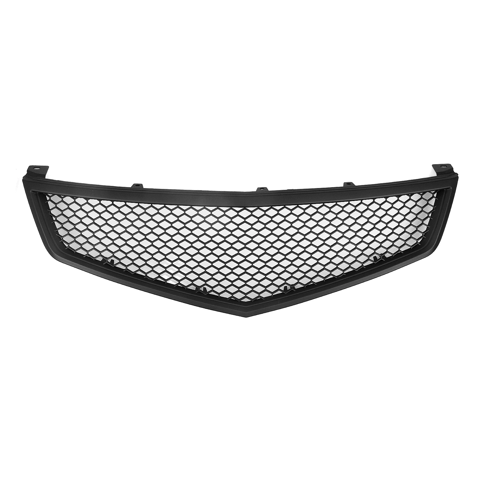 Front Grille Racing Grill For Acura TSX 2006-2008 Honeycomb Style Carbon Fiber Look/Gloss/Matte Black Car Upper Bumper Hood Mesh