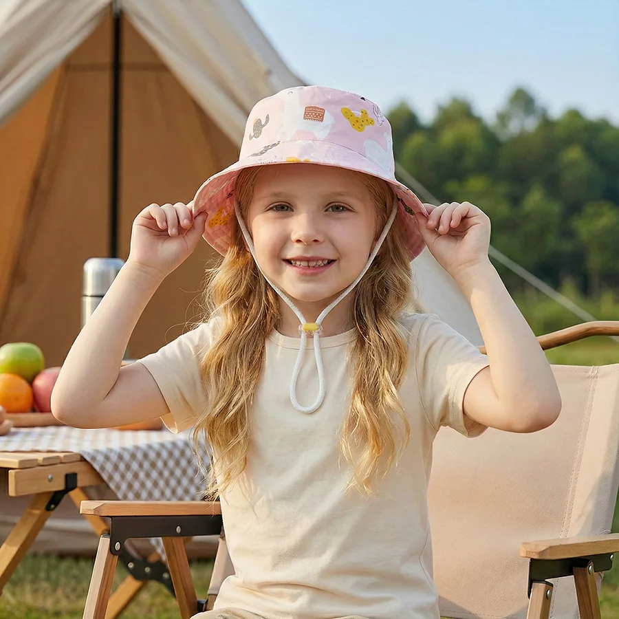 3–10 Jahre Baby-Fischerhut – Sommerlicher, leichter Kinderhut – breite Krempe – Sonnenschutz und Schatten – niedlich und außergewöhnlich