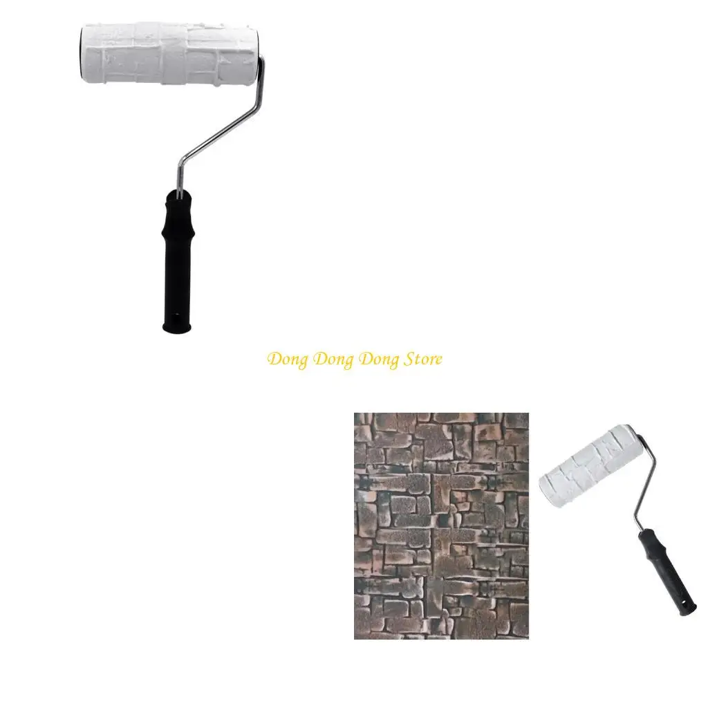 

Paint Tool Brick Embossing Roller Wall Decor Pattern Texture Rolling Flower Roll