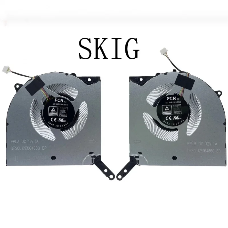 Replacement CPU GPU Cooling Fan for Lenovo Legion Y9000P R9000P 2022 style DC12V DFSCL12E06486Q DFSCL12E16486Q