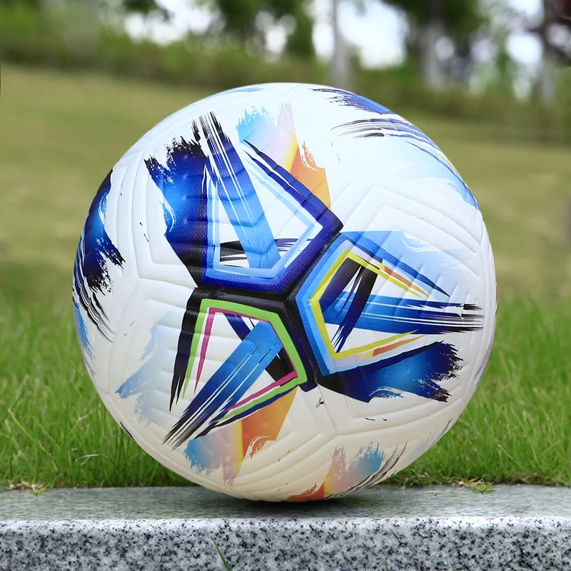 Ballons de Football taille 5, sans couture, PU doux, pour garçons et adultes, entraînement professionnel, résistant à l'usure, haute qualité