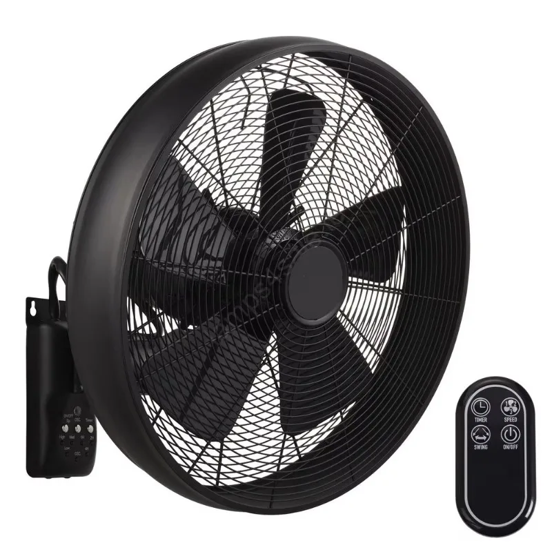 Classic Retro Style 220V/110V 14 16 18 Inch Wall Mounted Ventilation and air Circulation Wall Fan with Remote Control