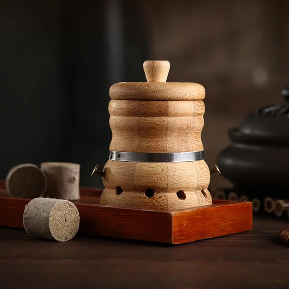 

1Set Bamboo Moxibustion Box Portable Heat Therapy Device for Health Maintenance Gift Moxibustion Box