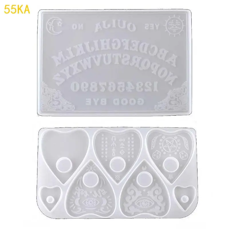 

2 Pcs Board Keychains Molds DIY Epoxy Craft Keychain Jewelry Mold 55KA