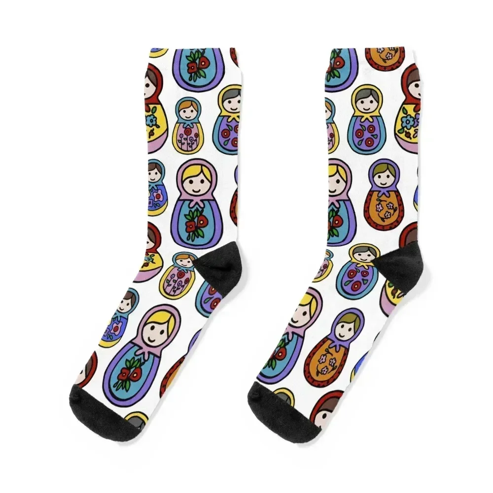 

Matryoshka (Russian Nesting) Dolls Socks Toe sports golf hockey Non-slip Women's Socks Men's