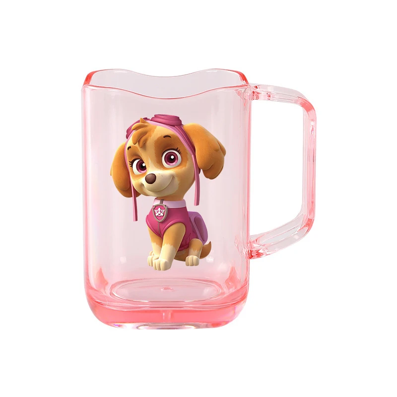 كارتون باو باترول تشيس سكاي البلاستيك غسول الفم القدح لصبي فتاة لطيف فنجان الشاي اكسسوارات الحمام كوب الأسنان أكواب قطرة واقية هدية #3