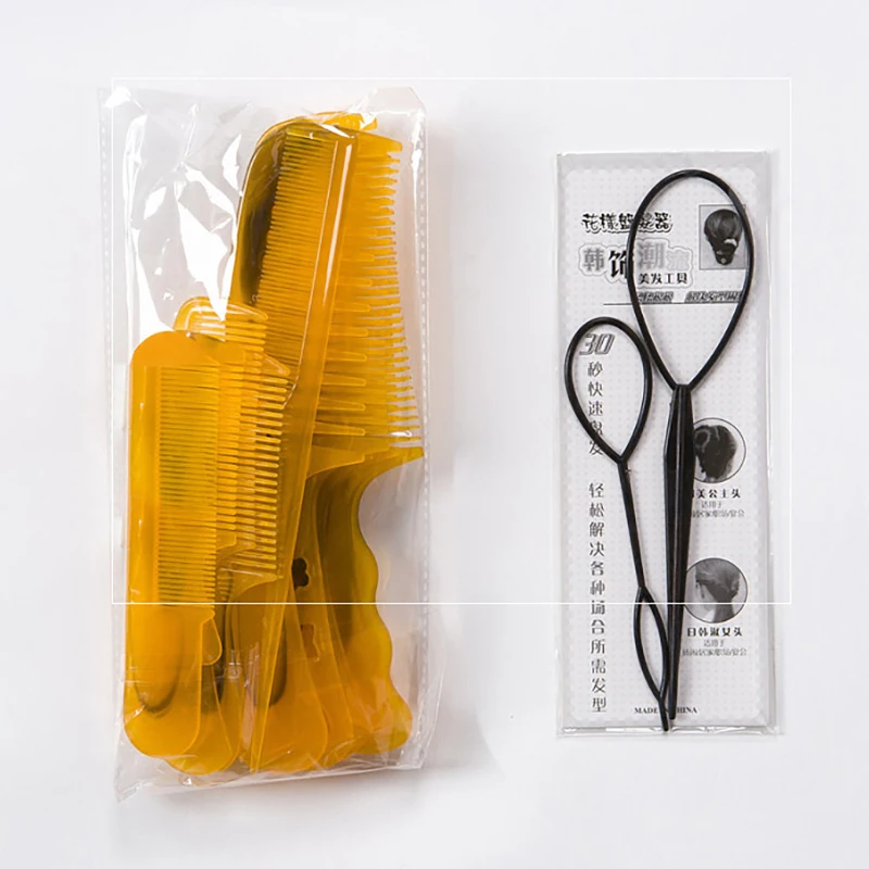 

10Pcs Barber Comb Ox Tendon Combs Thickened And Durable Fine Teeth Rattail Comb Scalp Massage Comb For Home Personal Use Travel