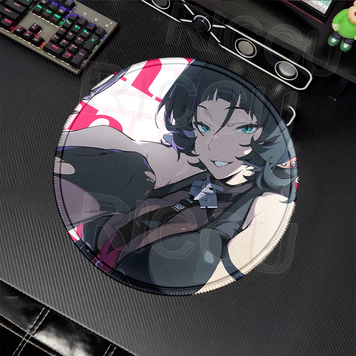 Gamer ZZZ Lycaon Ellen Nicole Jane Koleda Zenless Zone Zero Mouse Pad PC Mouse Mat Offices Accessories Desk Mat Round Mousepad
